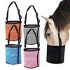 Horse Feed Bag Heavy Duty Mesh Horse Feeder with Adjustable Strap Horse