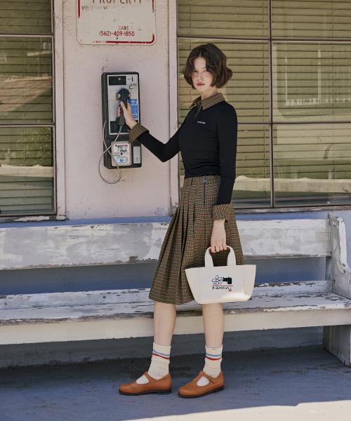 [Kandini] Dark Orange T-Strap Mary Jane Loafers [kdn04ml0113]