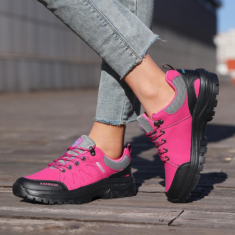 Женские нескользящие походные туфли, ретро клиновидная платформа, уличные кроссовки, удобные дышащие походные туфли для кемпинга для женщин