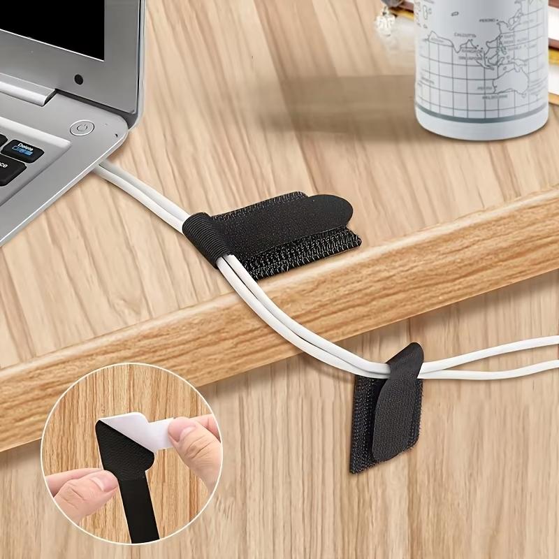 30pcs Reusable Cable Ties Home Self Adhesive Cord Organizer Desk Tidy Supplies Adjustable Hook Loop Fastener Accessory