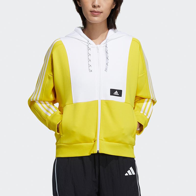 Adidas Куртка Str трикотажная спортивная куртка с цветными блоками женские куртки желтые GP0690