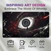 Xxl Abstract Cyberpunk Eye Mouse Pad Red Black Mechanical Scifi Futuristic Tech Vision Art Mouse Pad Alfombrillas Gaming