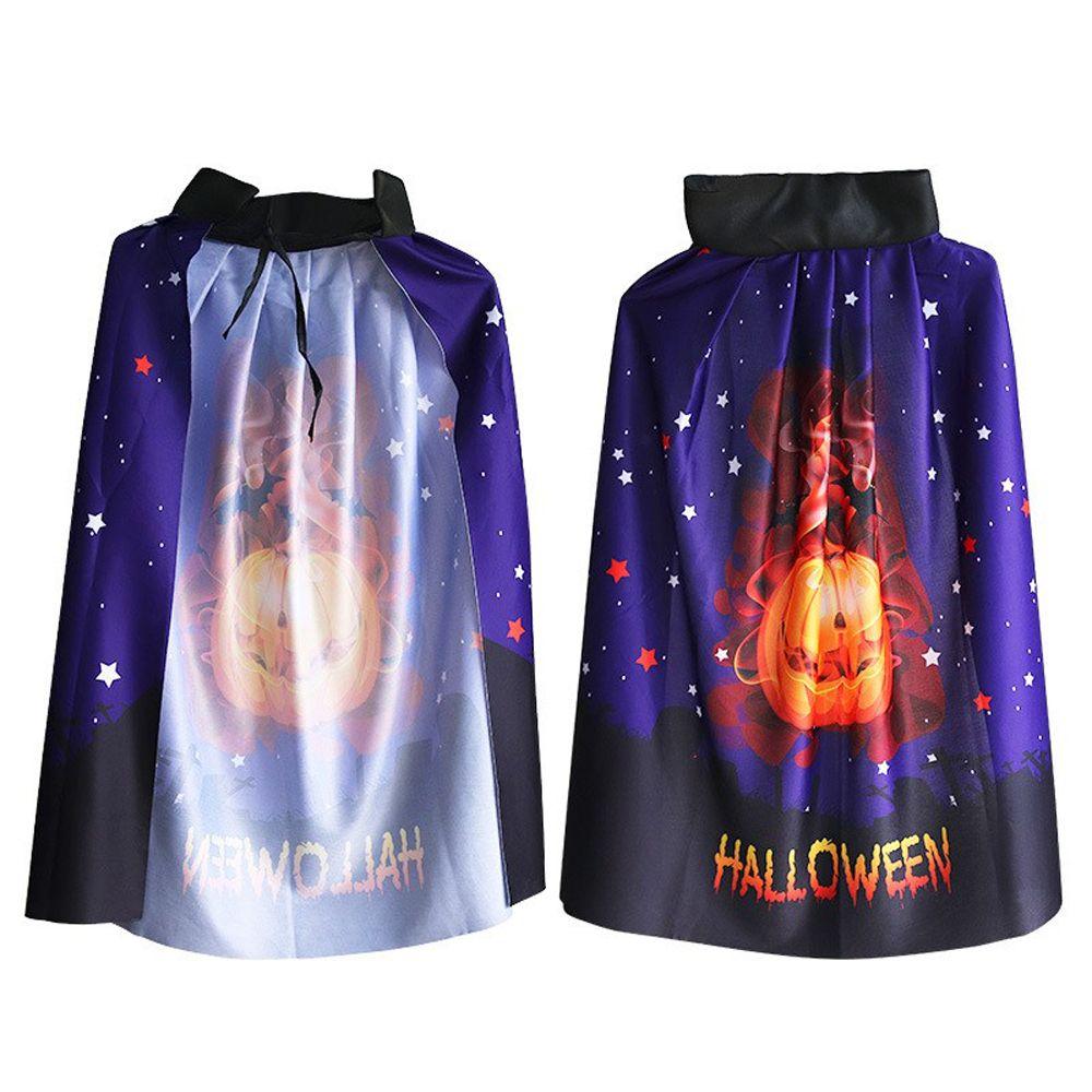 Party Pumpkin Costume Ghost Cosplay Wizard Terrifying Clothing Children's Cloak Halloween Cloak
