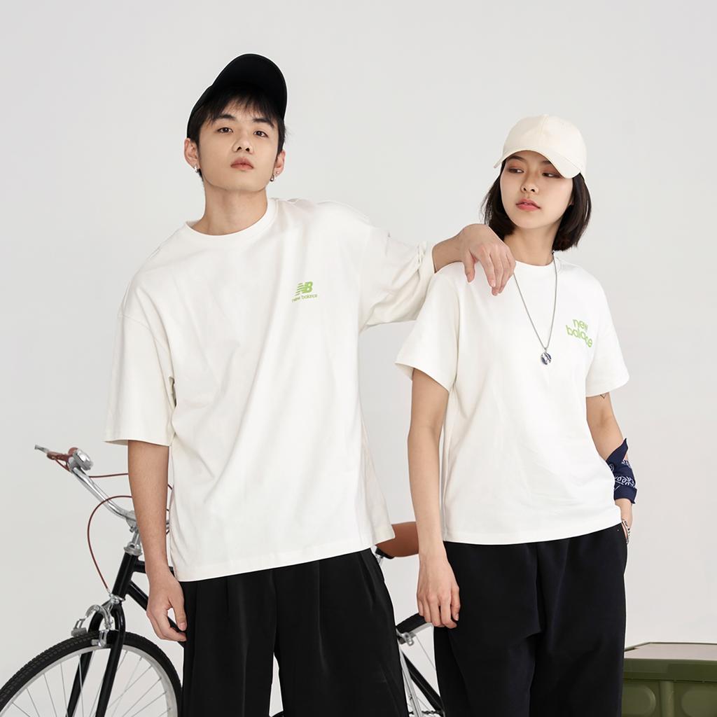 New Balance Set in Sleeve T Shirt Women's White AWT31373-CIC