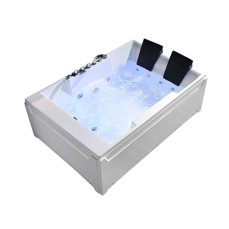 Smart Heated Double Acrylic Massage Bathtub for Home, Hotel, and B&B.