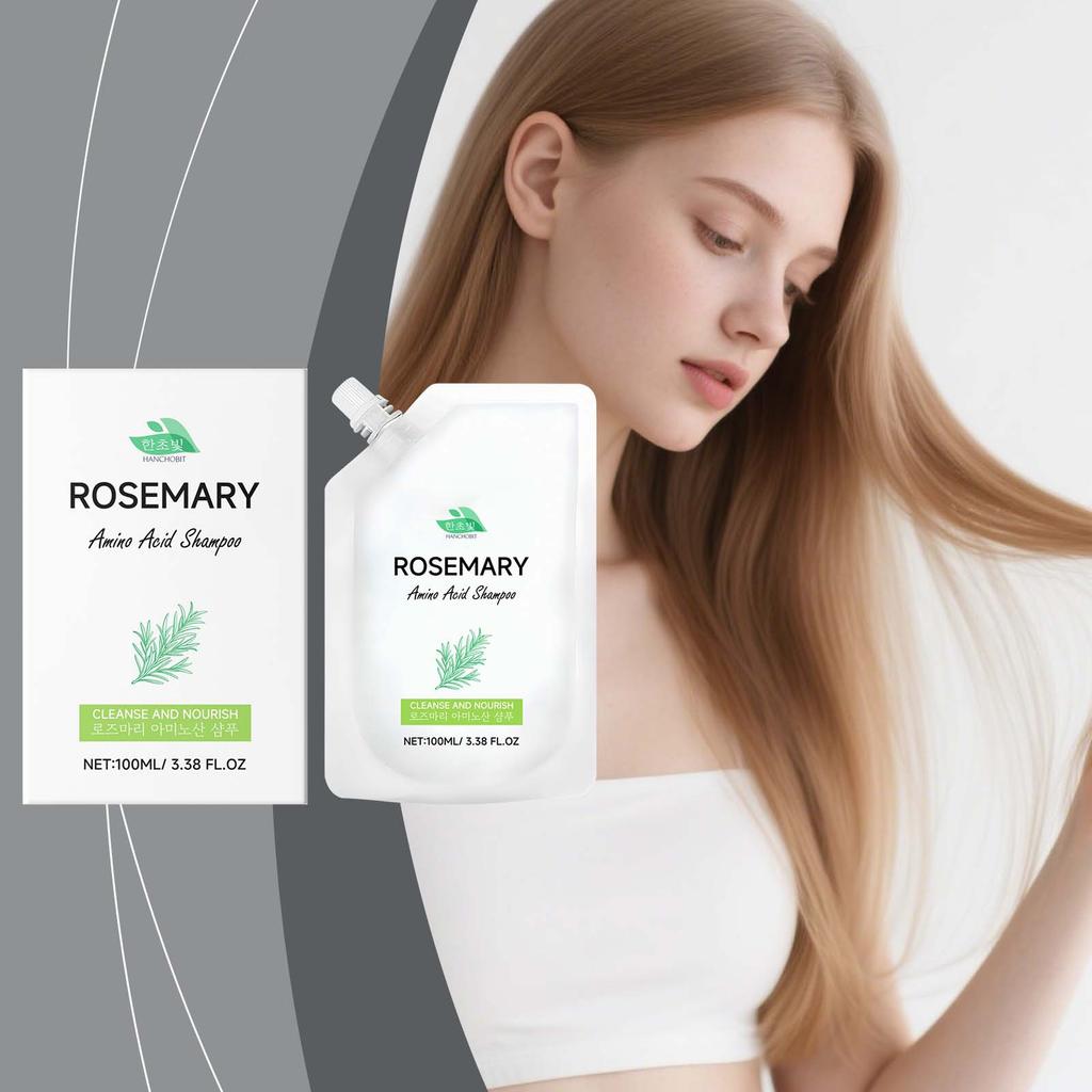 HANCHOBIT Rosemary Amino Acid Shampoo Gentle Cleansing Easy Rinse Smooth Shiny Hair Care