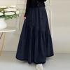 ZANZEA Женские свободные повседневные однотонные длинные юбки