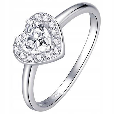 Heart Ring With Cubic Zirconia S925