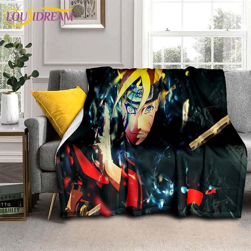 Одеяло с рисунком аниме «Наруто», пододеяльник для дивана, дорожное постельное белье, фланелевое одеяло, покрывало