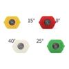 1Pc 1/4" Quick Connect Garden High Pressure Washer Spray Nozzle 0 15 25 40 60 Degree Watering Soap Nozzle Tip Garden Cleaning