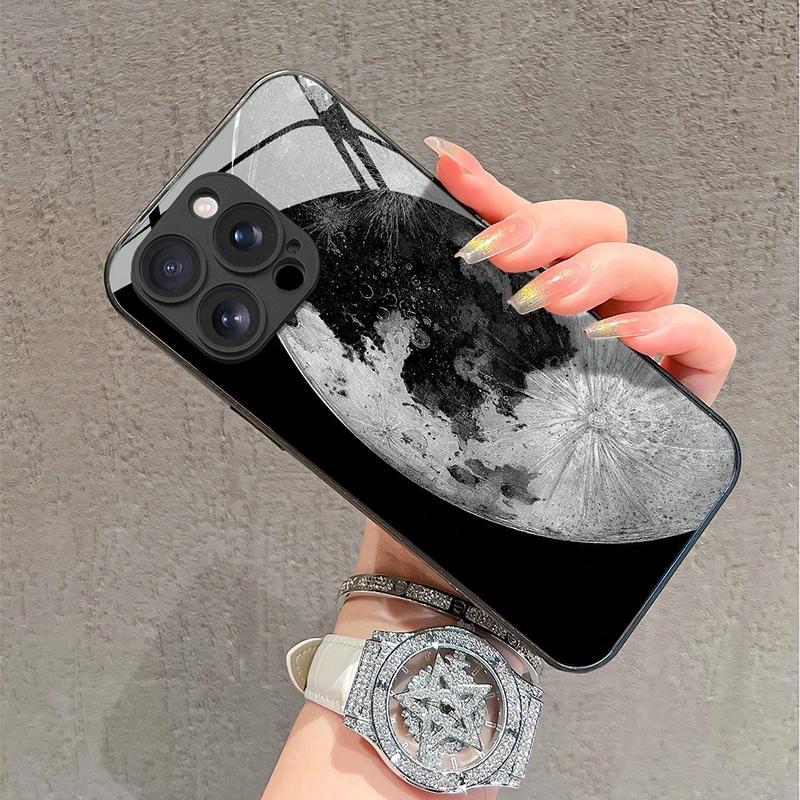 Закаленное стекло с узором "Вселенная Земля" для чехла телефона iPhone 17 Pro Max 16 15 14 13 12 11 Pro 17Air 16E 7 8 Plus XR XS X