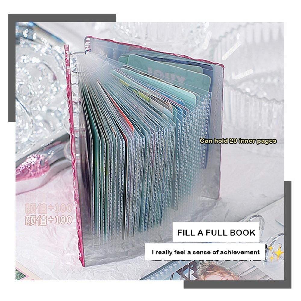 Solid Color Polaroid Photo Album Gentle Star-chasing Card Album New Ins Style Album