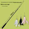 Выдвижная палка для дразнения кошек: Телескопическая штанга 1,8 м со сменной головкой 