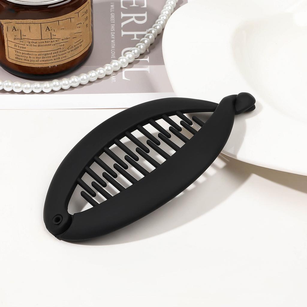 Заколка для волос в форме рыбы, держатель для хвоста в форме рыбы для женщин и девочек, зажимы-бананы, крабы, черные женские аксессуары для укладки волос