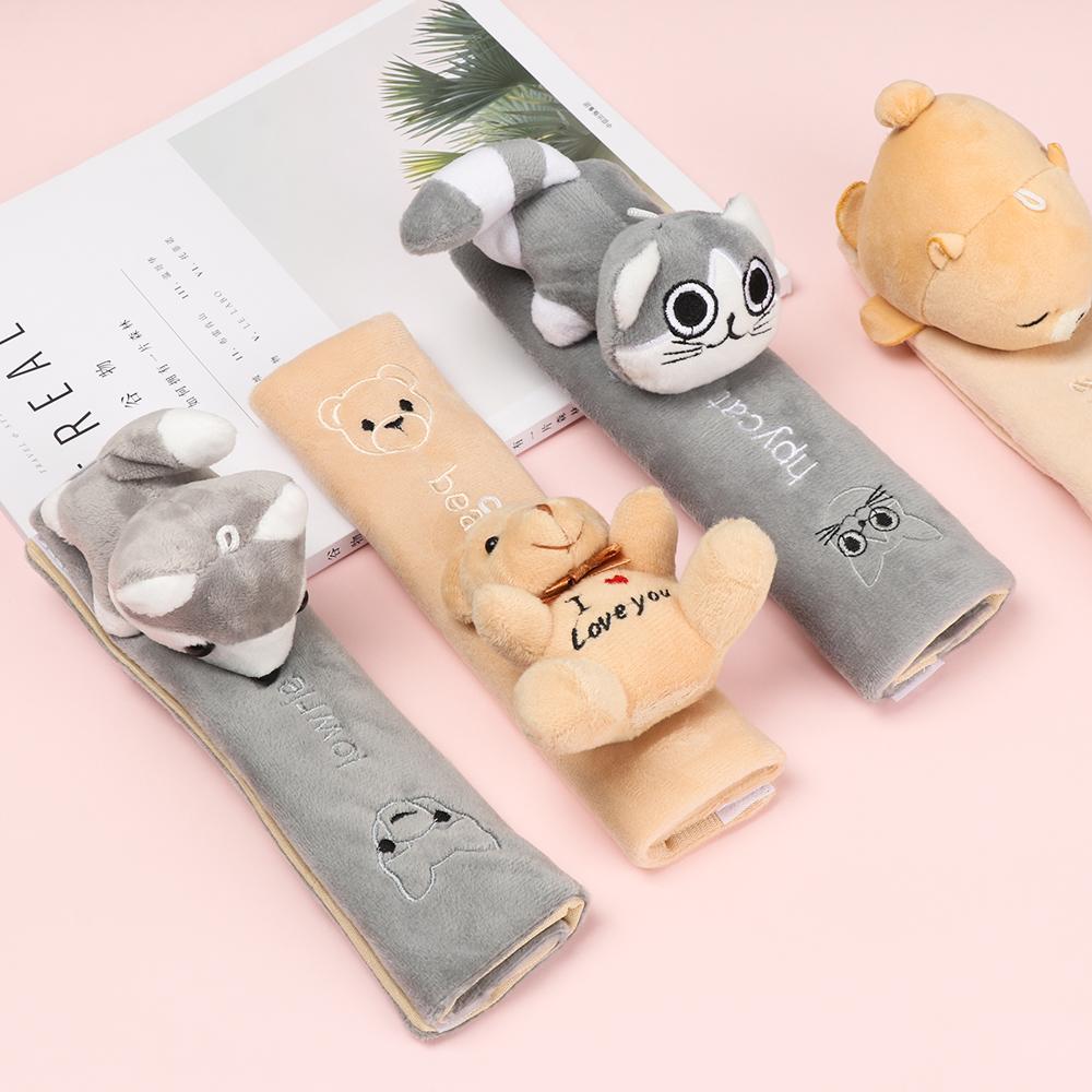 Hot Flannel Three-Dimensional Safety Belt Protector Car Cartoon Shoulder Strap Shoulder Guard