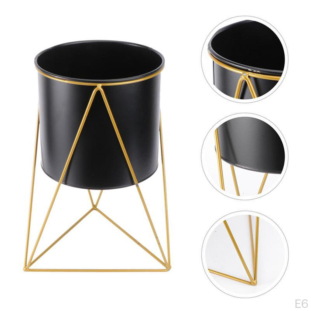 Полка для цветочных горшков и суккулентов с металлической подставкой