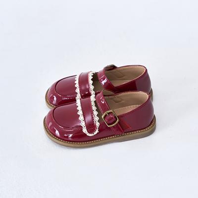 [Babyzzam] Классические кружевные балетки для девочки Винные [A122-10007]