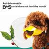 Anti Bite Duck Mouth Shape Dog Muzzle Silicone Duck Bill Dog Mouth Cover Adjustable Dog Muzzle Face Guard for Small Medium Dogs