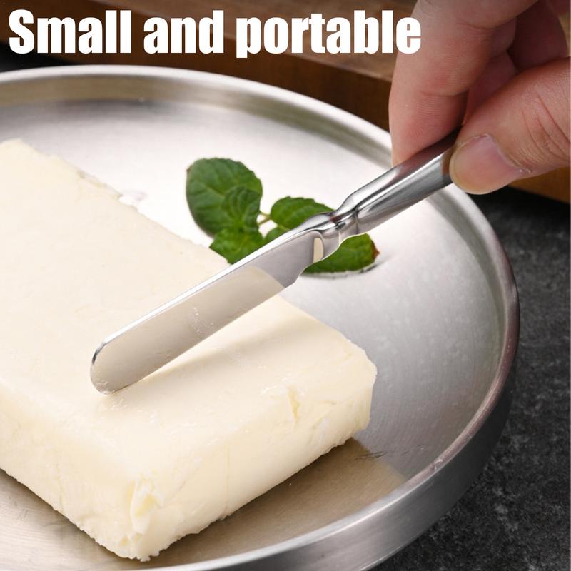 Масляный шпатель, металлический шпатель, скребок для выпечки, шпатель из нержавеющей стали, скребок для украшения тортов, многофункциональная банка для масла и хлеба