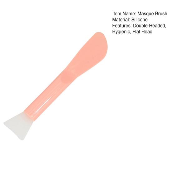 Силиконовая кисть для маски, двусторонняя мягкая гигиеническая кисть для макияжа с плоской головкой, кисть для маски для нанесения