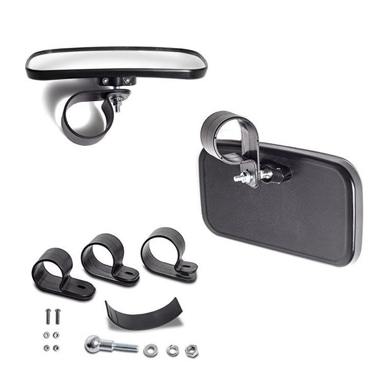Universal 1.5 1.75 2 Inch Shockproof Rearview Mirror Center Side Rear View Mirror for UTV ATV Polaris General XP RZR Yamaha