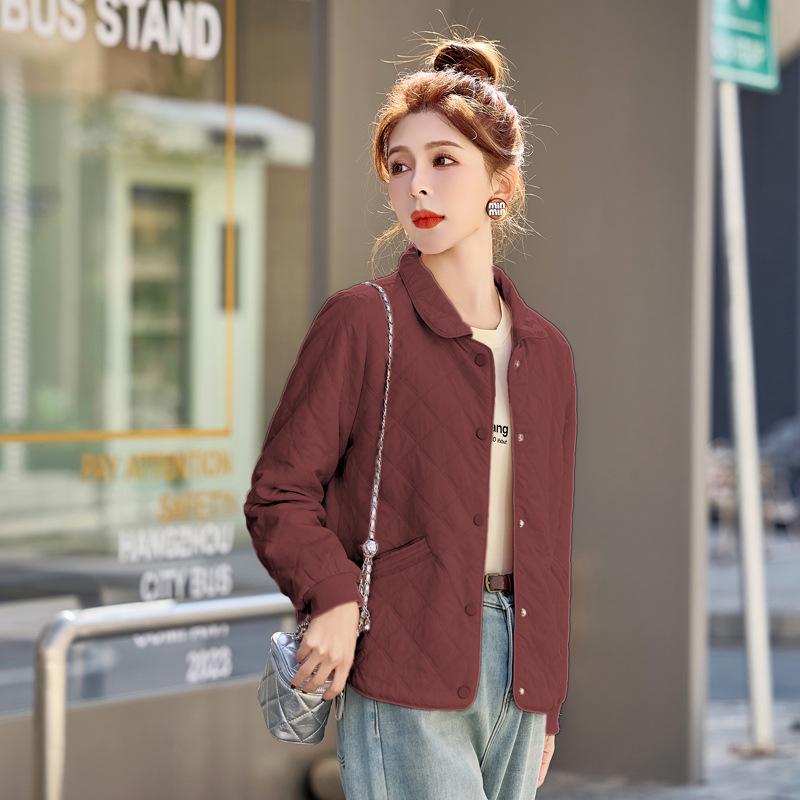 Spring 2025 Women's Lightweight Short Jacket - Stylish, Age-Reducing Solid Color for Middle-Aged Mothers