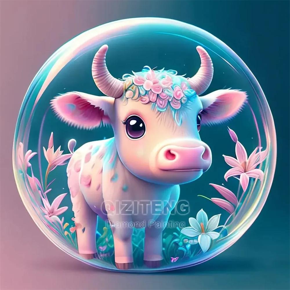 5D AB Diamond Painting Unicorn Tiger Dog Glass Ball Animal Picture Cross Embroidery Mosaic Kit Hobbies Diy Decoration