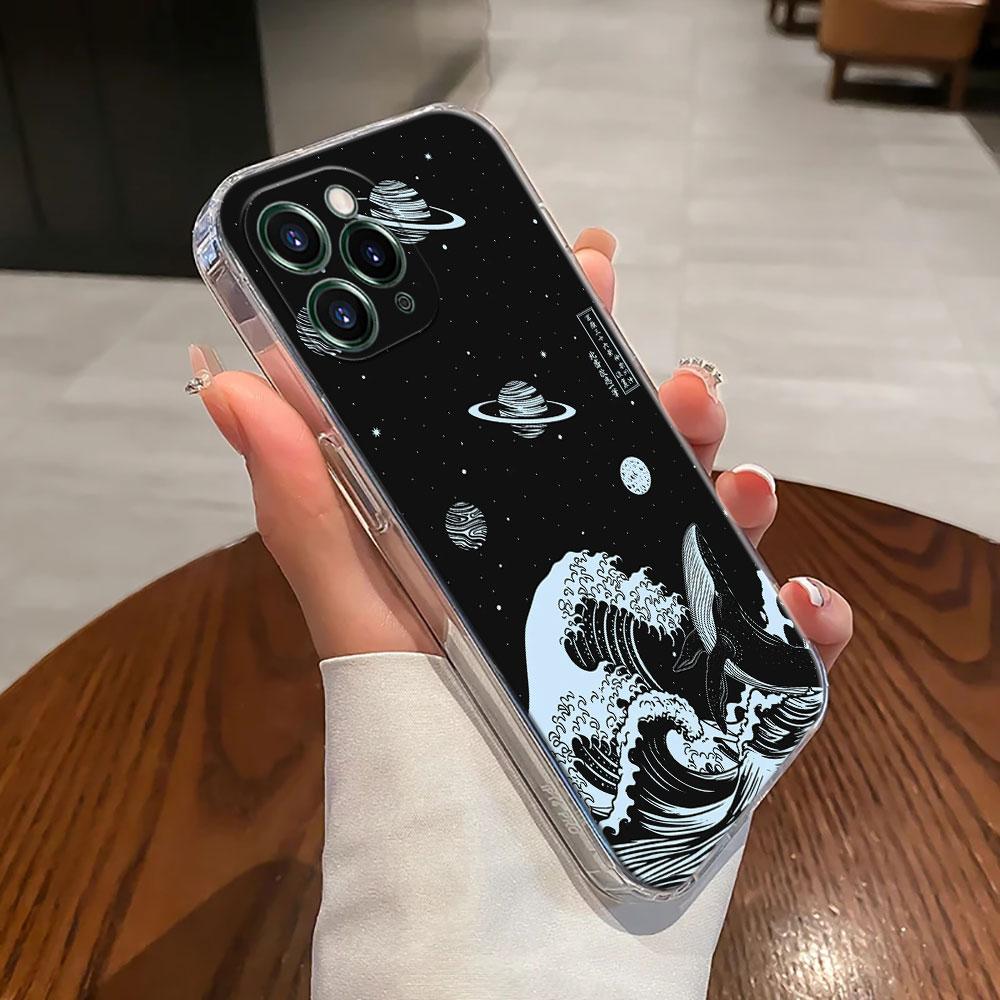 Большая волна Кацусика Хокусай Чехол Для Apple iPhone 17 16 15 14 13 12 11 Pro Max 16 Plus 16E 17Air 17Pro Чехол для телефона Funda