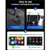 Kebidumei Smart Mini CarPlay Ai Box Wireless Carplay Adapter Android Auto 2 In 1 Mini Adapter Plug and Play Dongle Quick Connect