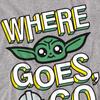 Star Wars: The Mandalorian Мужская футболка Where Grogu Goes Cute