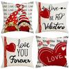 Valentine's Day Pillowcase New Linen Sofa Car Pillow Office Cushion Cover