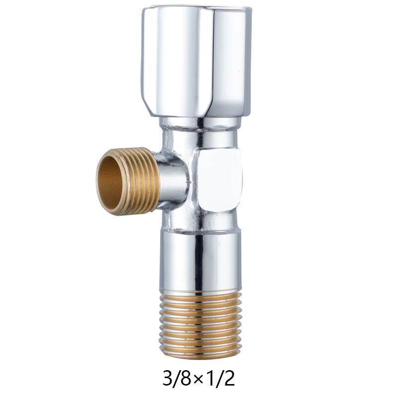 Bathroom Forged Brass 1/2 *3/8 Angle Stop Valve Angle Cock Toilet Angle Valve