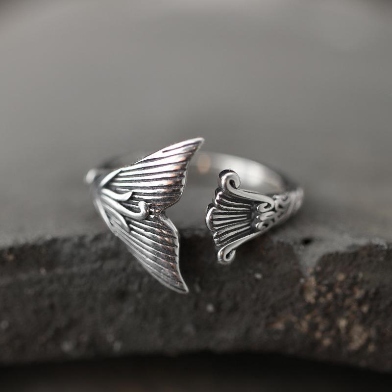 Rings with Aged Live Openings, Women's Fashionable, Adjustable Ethnic Handmade Rings