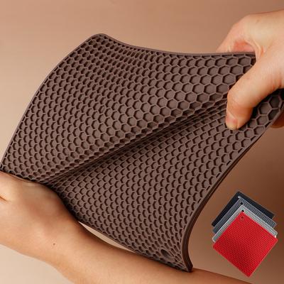 18 см сотовый силиконовый коврик подставки под стаканы термостойкие подставки под приборы подставка под миску квадратная нескользящая подставка под кастрюлю кухонные принадлежности