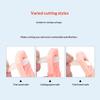 Stainless Steel U Shaped Acrylic False Nail Clippers Sharp Edge Non-slip Grip for Professional Nail Art Manicure Salon