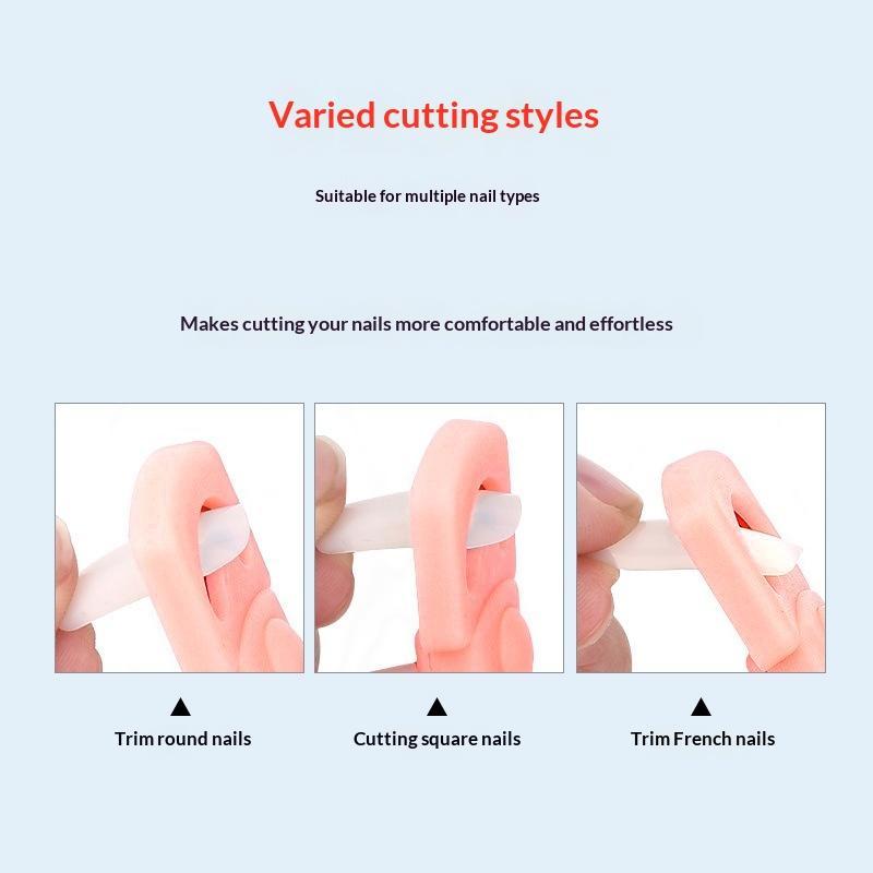 Stainless Steel U Shaped Acrylic False Nail Clippers Sharp Edge Non-slip Grip for Professional Nail Art Manicure Salon