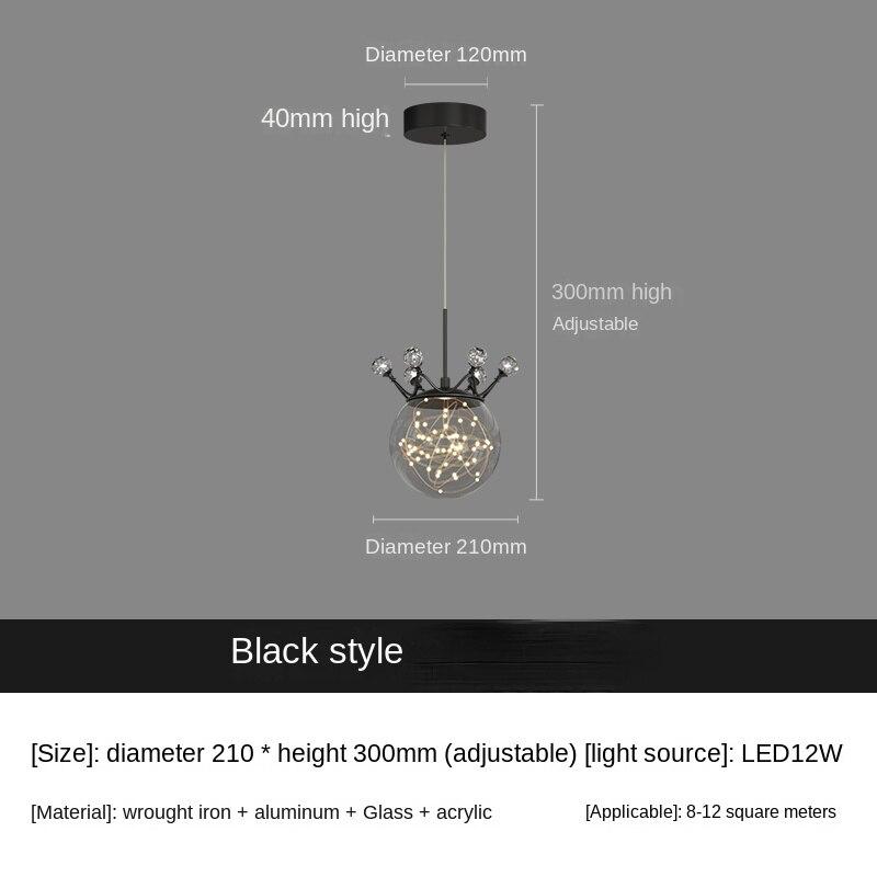 Свет для прохода, маленькая люстра для прихожей, современный минималистичный светильник для прихожей, креативное сетчатое красное звездное освещение для балкона