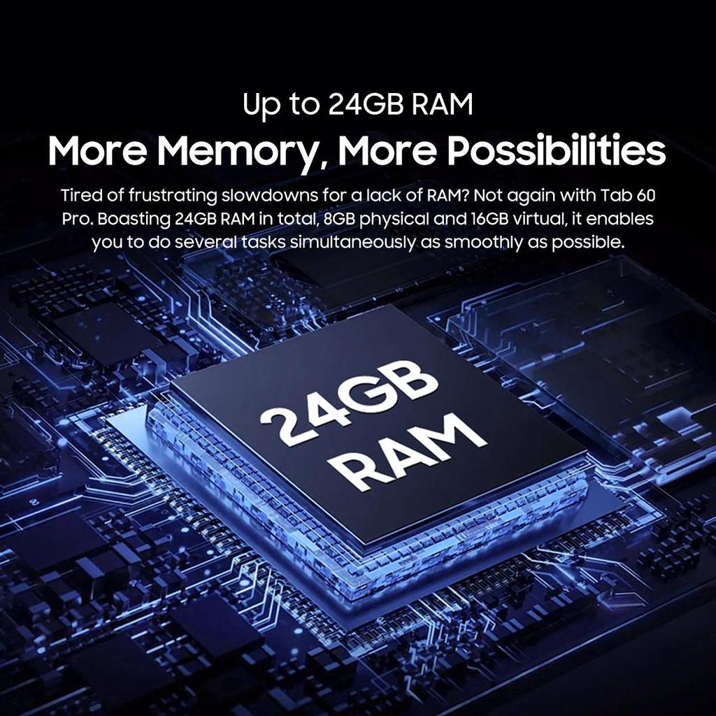 Blackview Планшет Tab 60 Pro SET 10,1 дюйма RAM 24 ГБ ROM 128 ГБ Android 14 WiFi 6 Widevine L1 4G