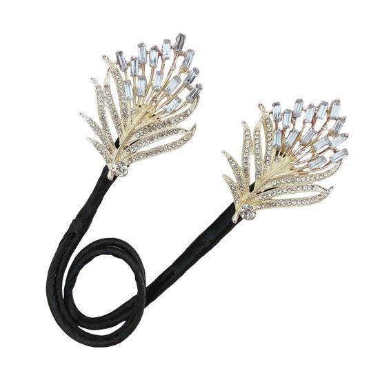 Hair Bun Maker Flower Fishtail Rhinestone Feather Hair Curler Deft Bun Twister Long Hair Fast Snap Roll Tool Women Hair Styling Accessories