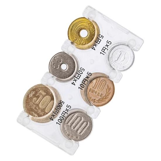 Coin Holder Hard Case Organizer Large Capacity Portable Lightweight Travel Coin Sorter Organizer