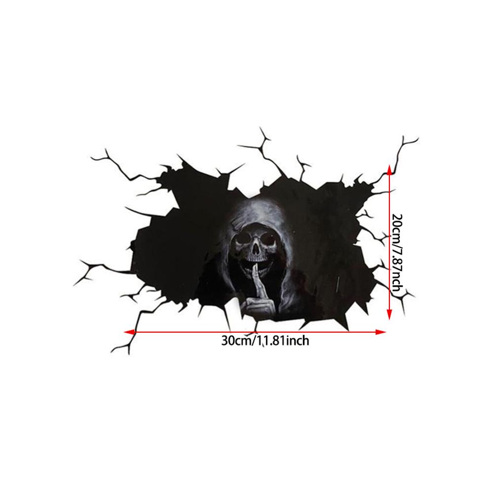 Хэллоуин Череп Наклейка на Автомобиль Водонепроницаемая Наклейка Декаль Маскирующие Наклейки от Царапин DIY Наклейка Наклейки на Окна Автомобиля Виниловое Украшение
