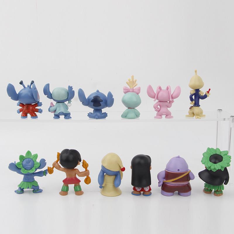 Anime Cartoon Keychain: Stitch Figure from Lilo & Stitch - Cake Ornament & Gashapon