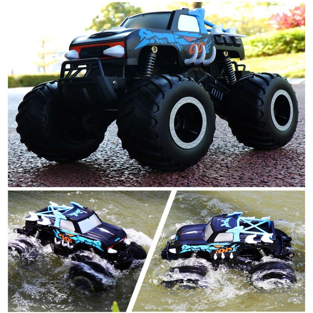Автомобиль на радиоуправлении с системой 4WD, водонепроницаемый дизайн, высокая скорость, амфибия, радиоуправляемое транспортное средство, подарки для детей, радиоуправление