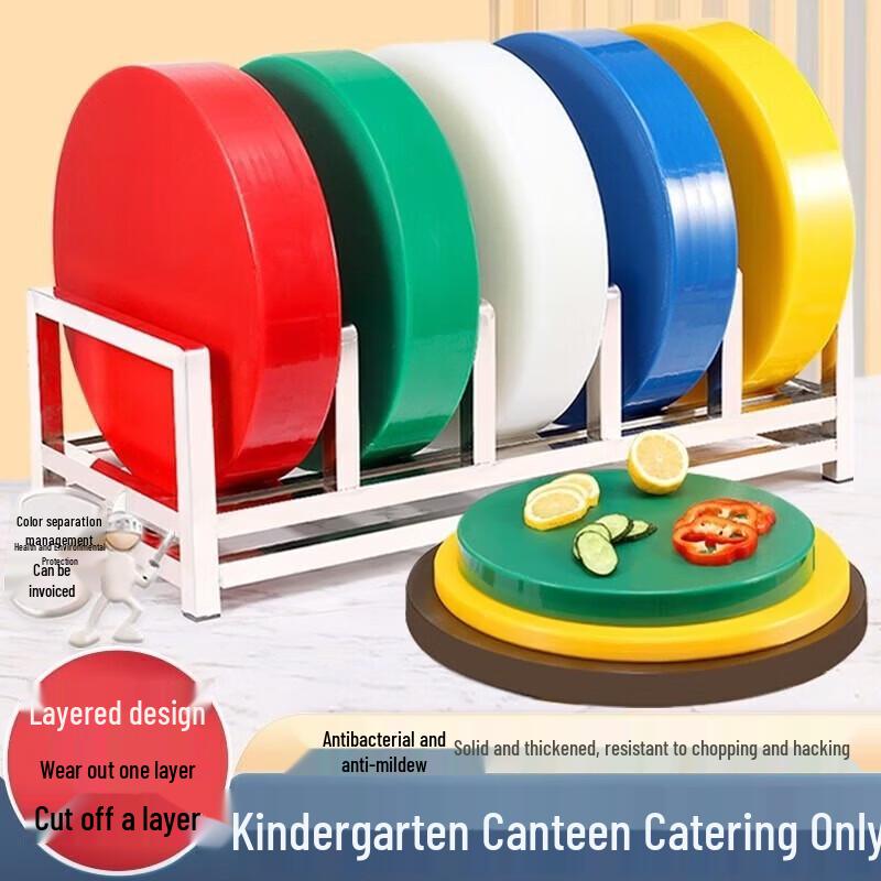 Круглая пластиковая разделочная доска FuOu Canteen пищевого качества