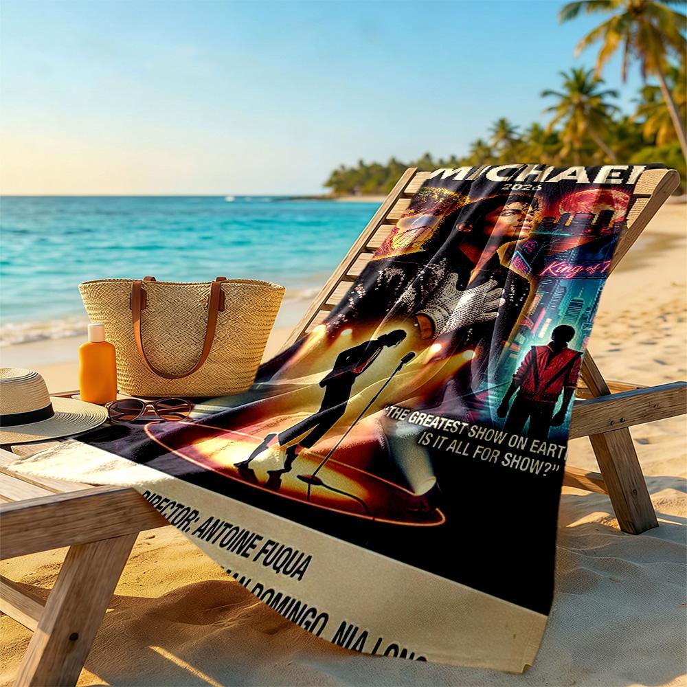 Michael Jackson Beach Towel Super Soft & Absorbent Comfortable Lightweight