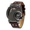 OULM 9591 Men Watches  Factory Supplies Brand Luxury Fashion Quartz Movement Leather Band Wrist Watch for Men's
