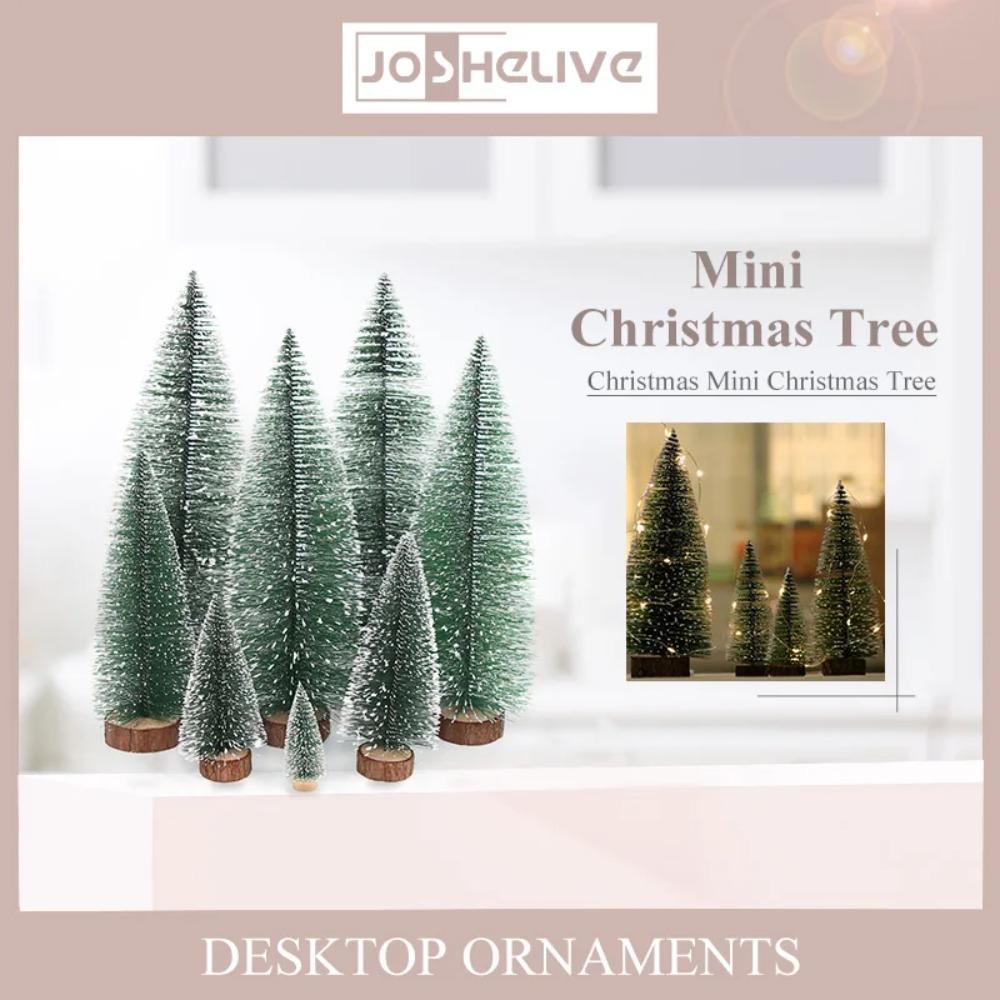 Mini Christmas Tree Sisal Silk Cedar Small Xmas Tree For Home Room Decor Gold Silver Blue Green White Mini Tree