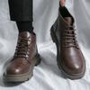 Формальная кожаная дизайнерская роскошная деловая офисная обувь для мужчин, модные повседневные ботинки челси, ретро-ботинки на щиколотке