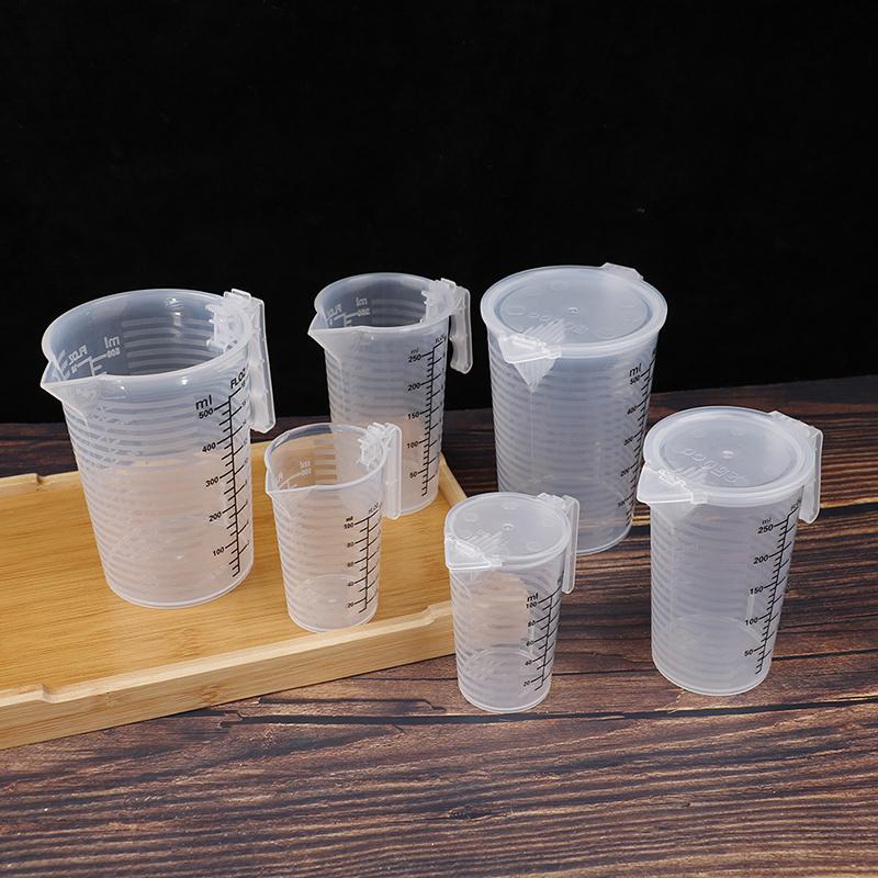 100/250/500 мл мерные стаканы кувшин прозрачный выпечка кухня мука вода с крышкой Sc
