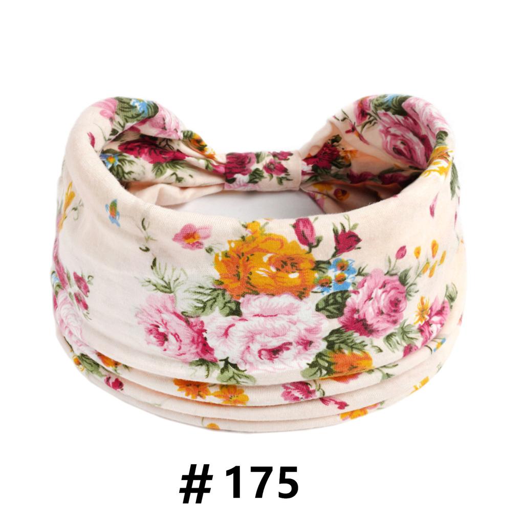 Бохо повязки на голову для женщин Хлопковые широкие повязки на голову Эластичная повязка для волос Нескользящая для тренировок Йоги Бега Тюрбан Головной убор Аксессуары для волос